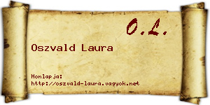 Oszvald Laura névjegykártya